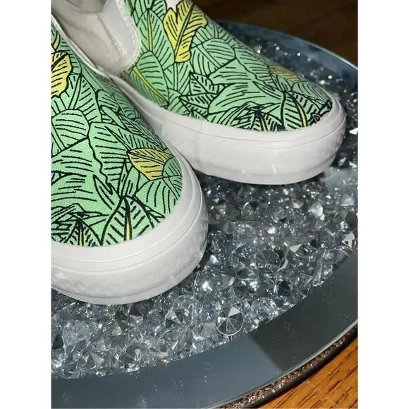 Ripndip lord normal the cat green tropical leaves slip on sneakers size 5W - Picture 9 of 16